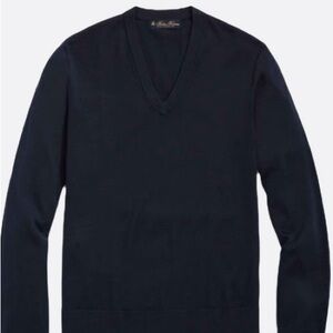Brooks Brothers Men’s Navy V-Neck Sweater